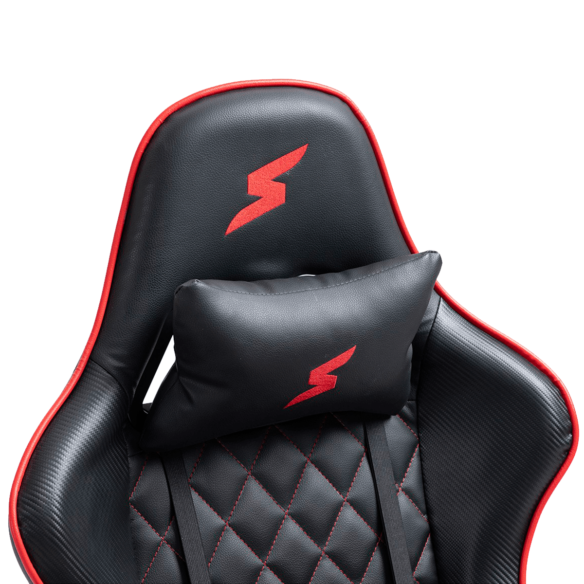 Cadeira Gamer SuperFrame Warrior, Reclinável, Suporta até 180KG, Preto e Vermelho