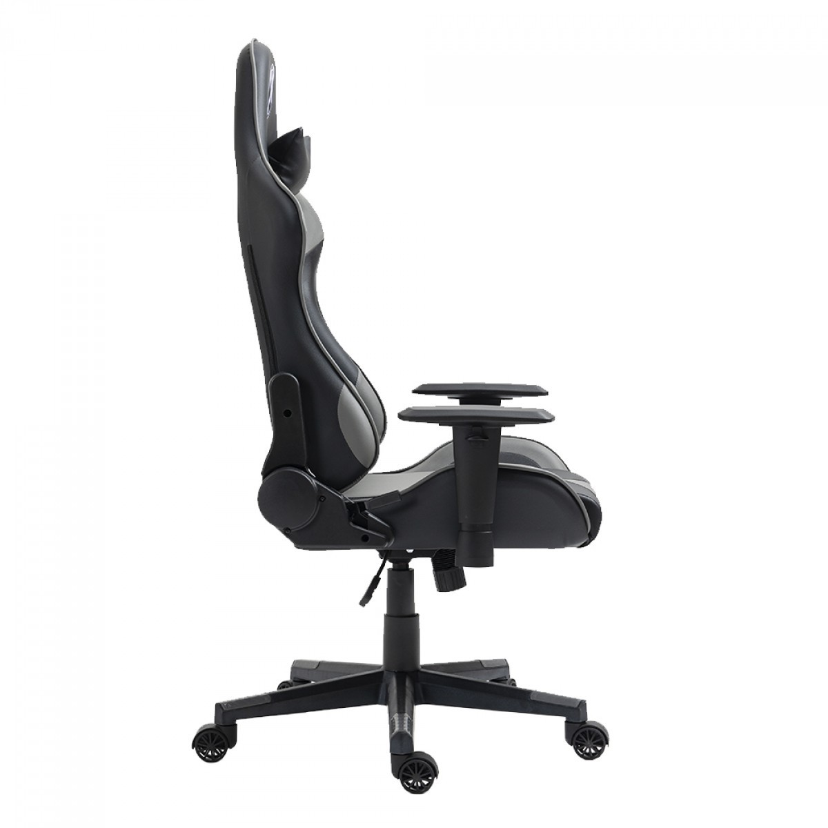 Cadeira Gamer TecnoArt Ultimate, Reclinável, Preto e Cinza, CGT-8027-PC