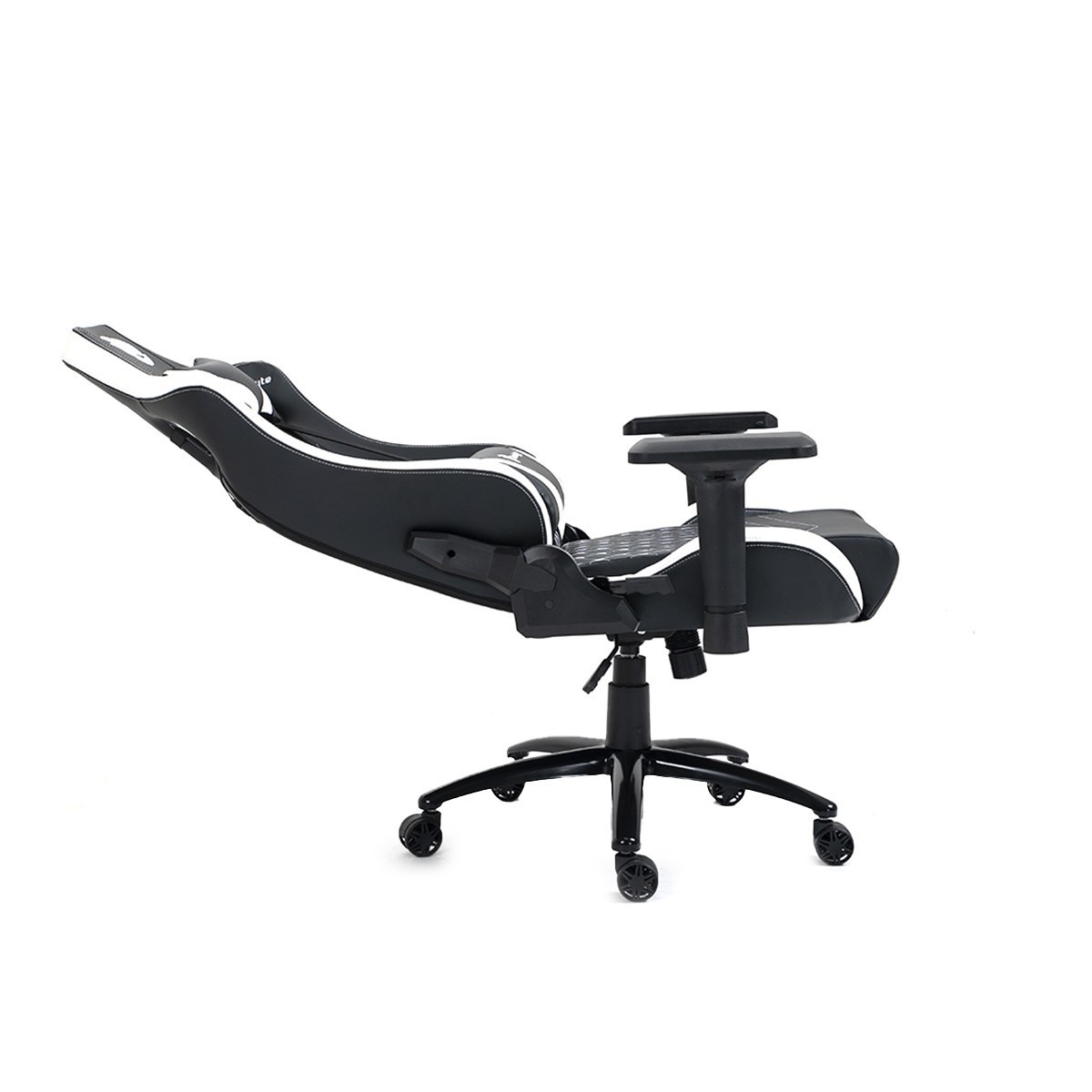Cadeira Gamer Terabyte Black Throne, Reclinável, 4D, Preto e Branco