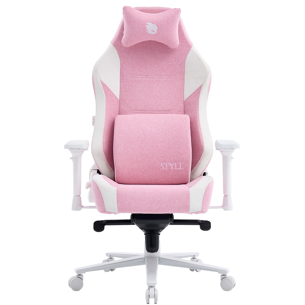 Cadeira Gamer Terabyte New Style, Reclinável, 4D, Tecido, Rosa e Branca ...