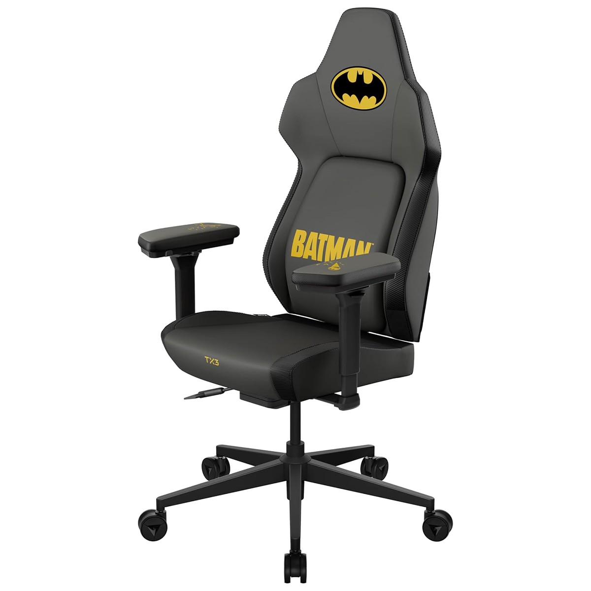 Cadeira Gamer ThunderX3 CORE Smart Batman, Ajustável, 3D, Preto e Amarelo