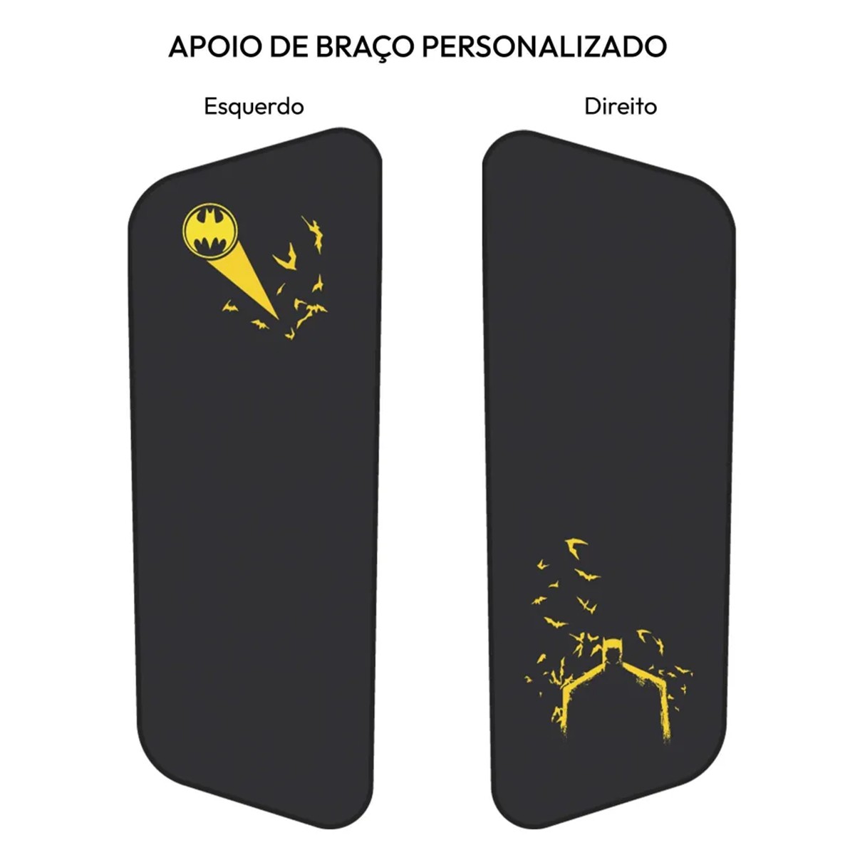 Cadeira Gamer ThunderX3 CORE Smart Batman, Ajustável, 3D, Preto e Amarelo