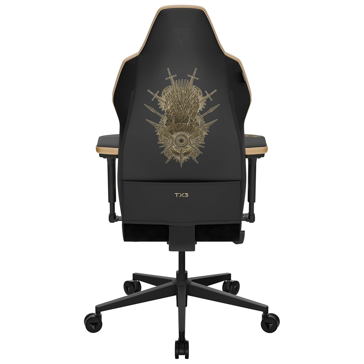 Cadeira Gamer ThunderX3 CORE Smart Game of Thrones, Ajustável, 3D, Preto e Dourado