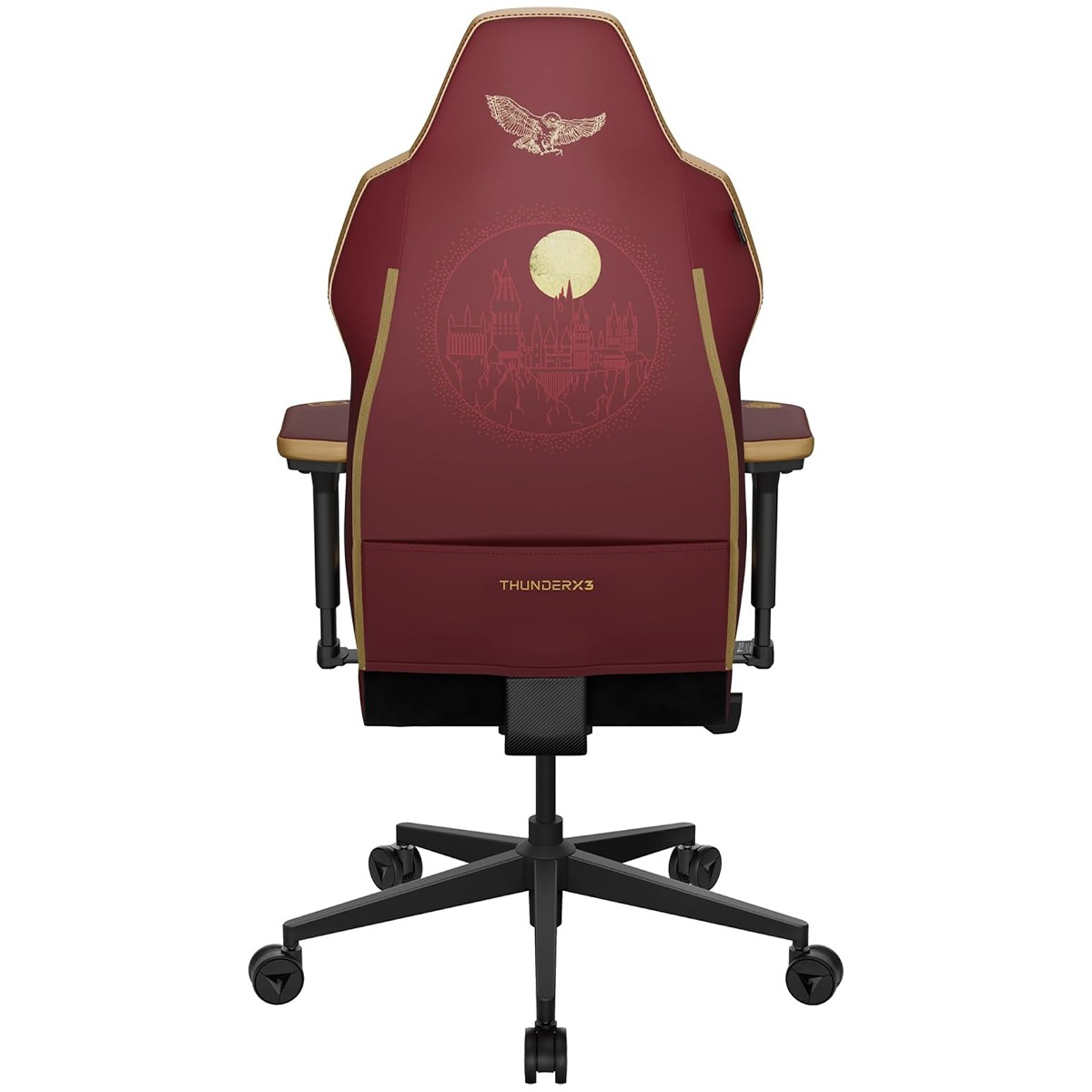 Cadeira Gamer ThunderX3 CORE Smart Harry Potter, Ajustável, 3D, Bordô e Dourado