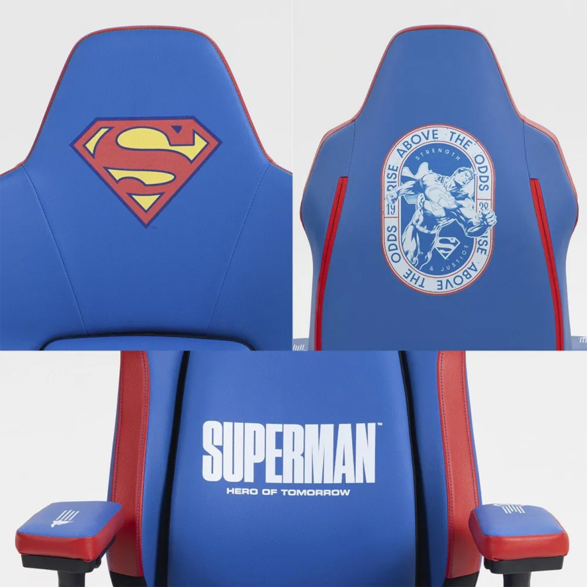 Cadeira Gamer ThunderX3 CORE Smart Superman, Ajustável, 3D, Azul e Vermelho