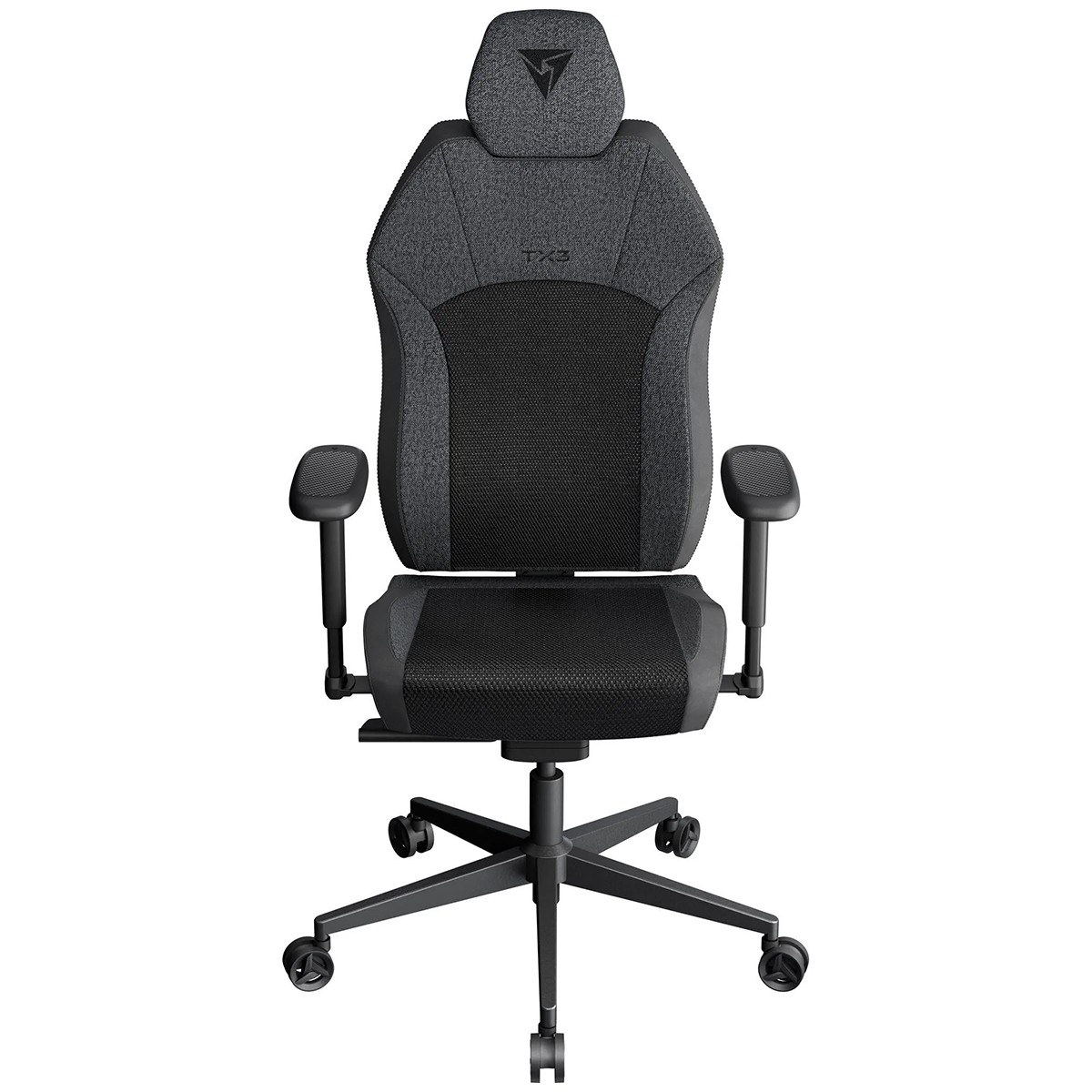 Cadeira Gamer ThunderX3 Solo 360 Mesh Preta, Ajustável, 3D, Preto e Cinza