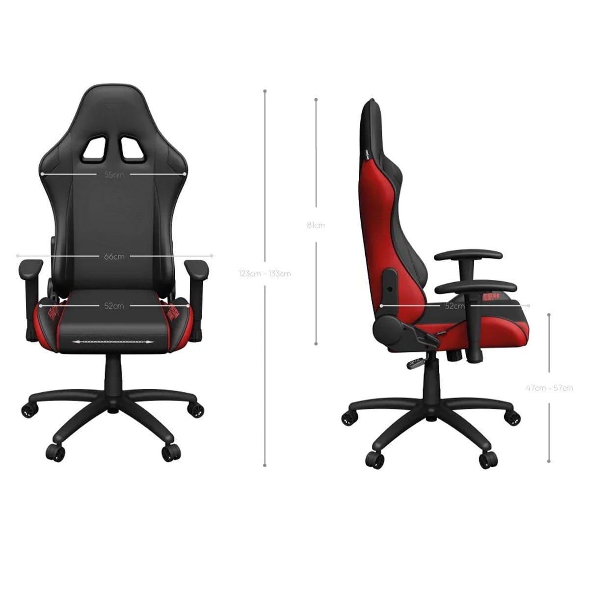 Cadeira Gamer ThunderX3 TGC12 Mortal Kombat, Ajustável, Reclinável, Preto e Vermelho