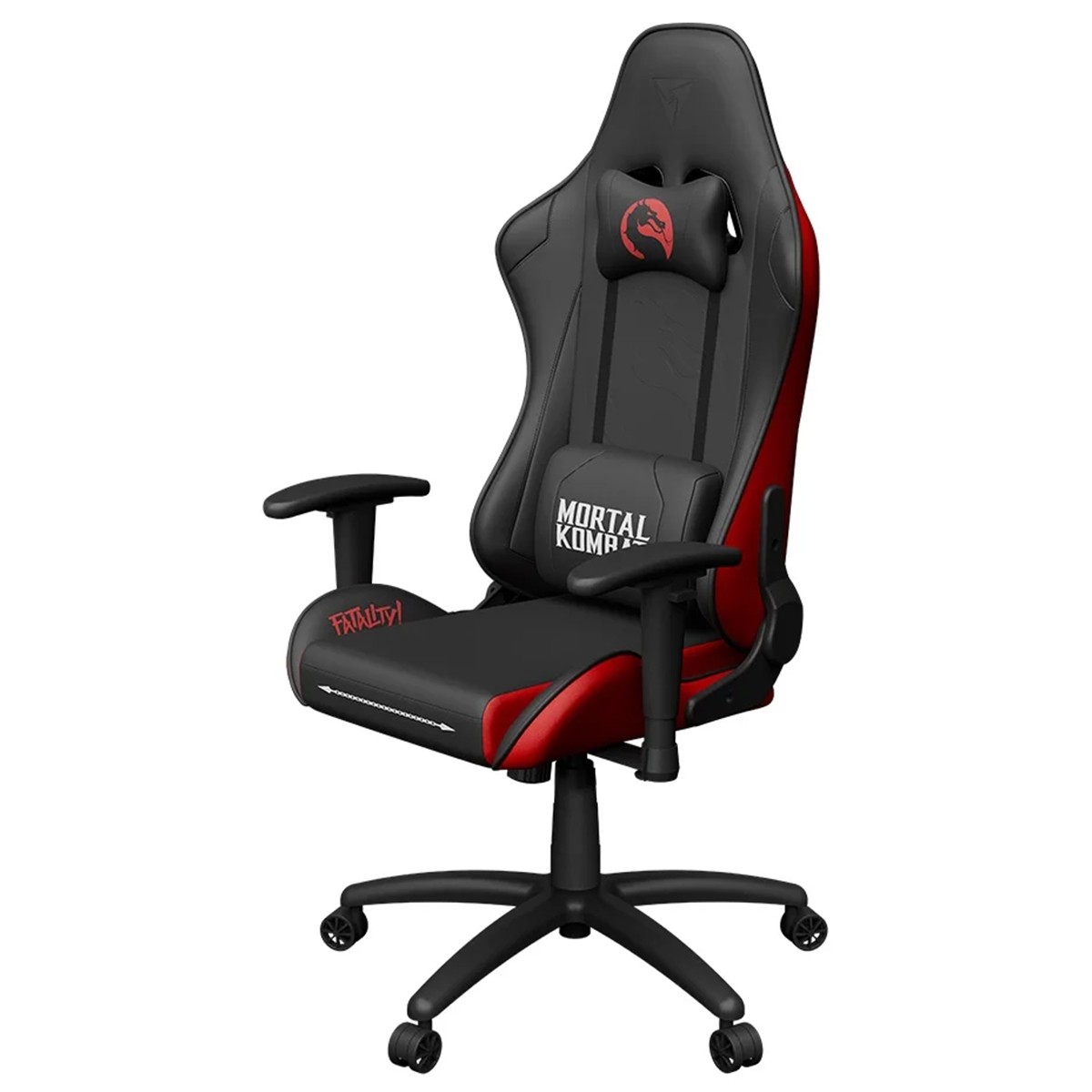 Cadeira Gamer ThunderX3 TGC12 Mortal Kombat, Ajustável, Reclinável, Preto e Vermelho