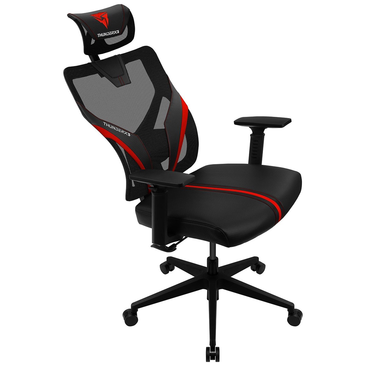 Cadeira Gamer ThunderX3 YAMA1 Ergonomica, Reclinável, Preta/Vermelha