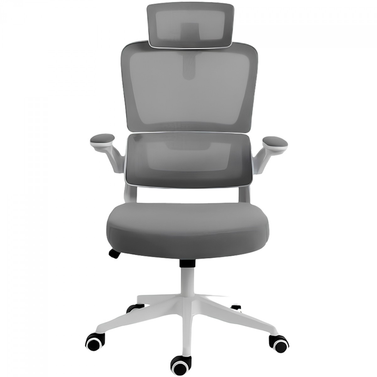 Cadeira Office Redragon Hela, Mesh, Altura Ajustável, Cinza E Branco, C214-W