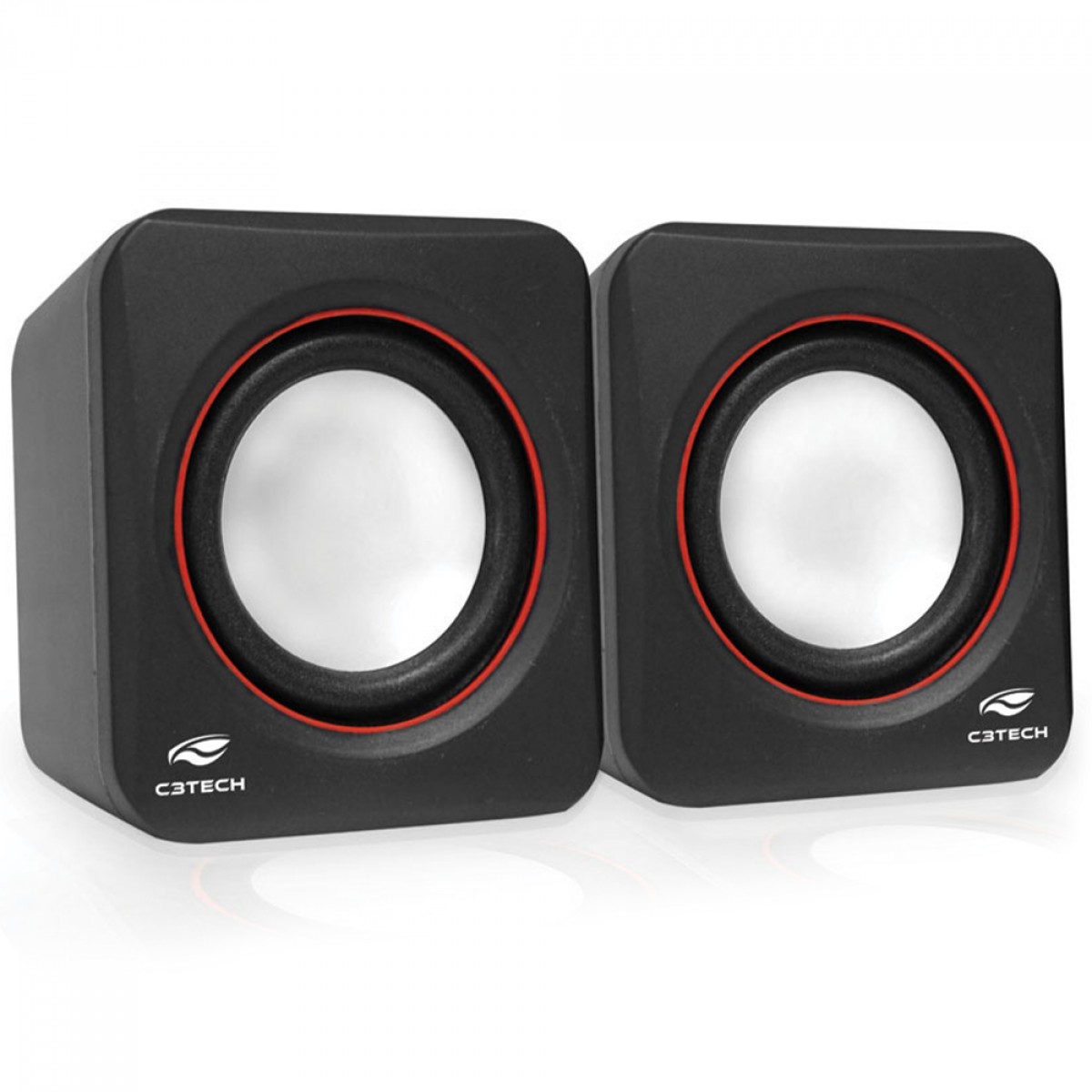 Caixa De Som C3Tech Speaker 2.0, USB/3.5mm, Preto, SP-301BK