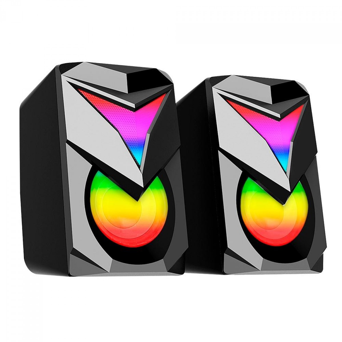 Caixa de Som Gamer Redragon, Toccata GS700, RGB, Stereo 2.0,USB , 3.5mm, 15W, GS700