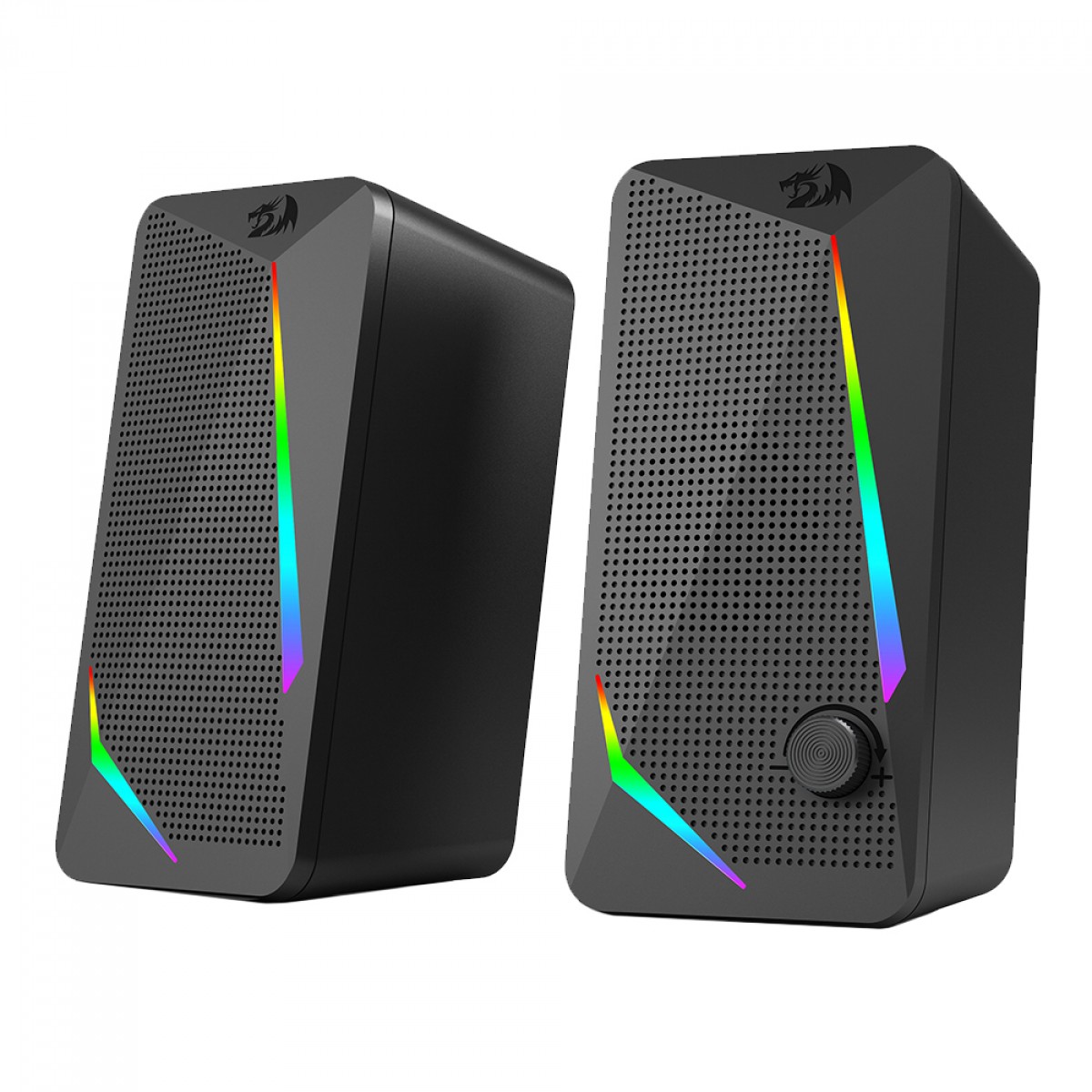 Caixa de Som Gamer Redragon Waltz, RGB, Stereo 2.0, 3.5mm, 2x5W, Preto, GS510