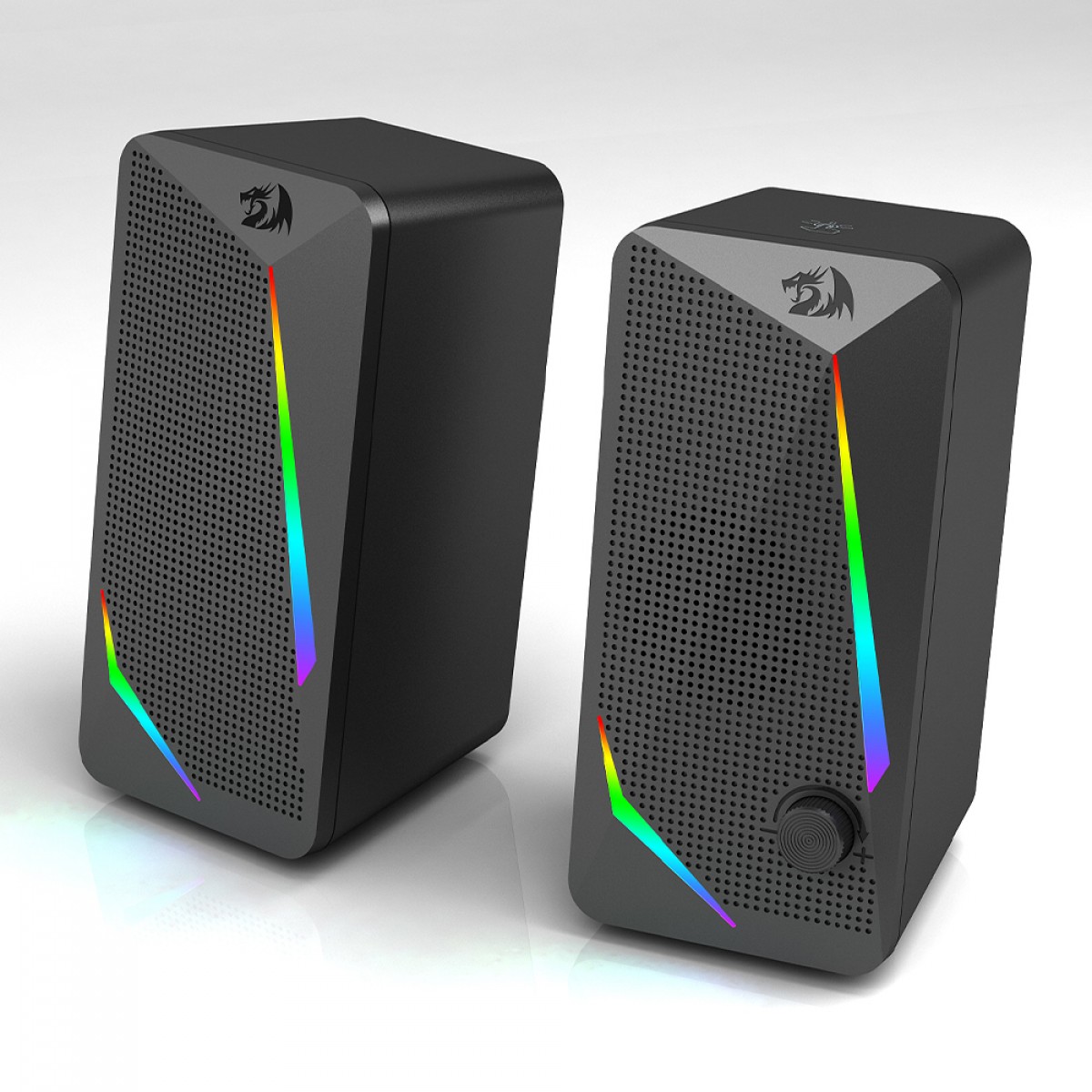 Caixa de Som Gamer Redragon Waltz, RGB, Stereo 2.0, 3.5mm, 2x5W, Preto, GS510