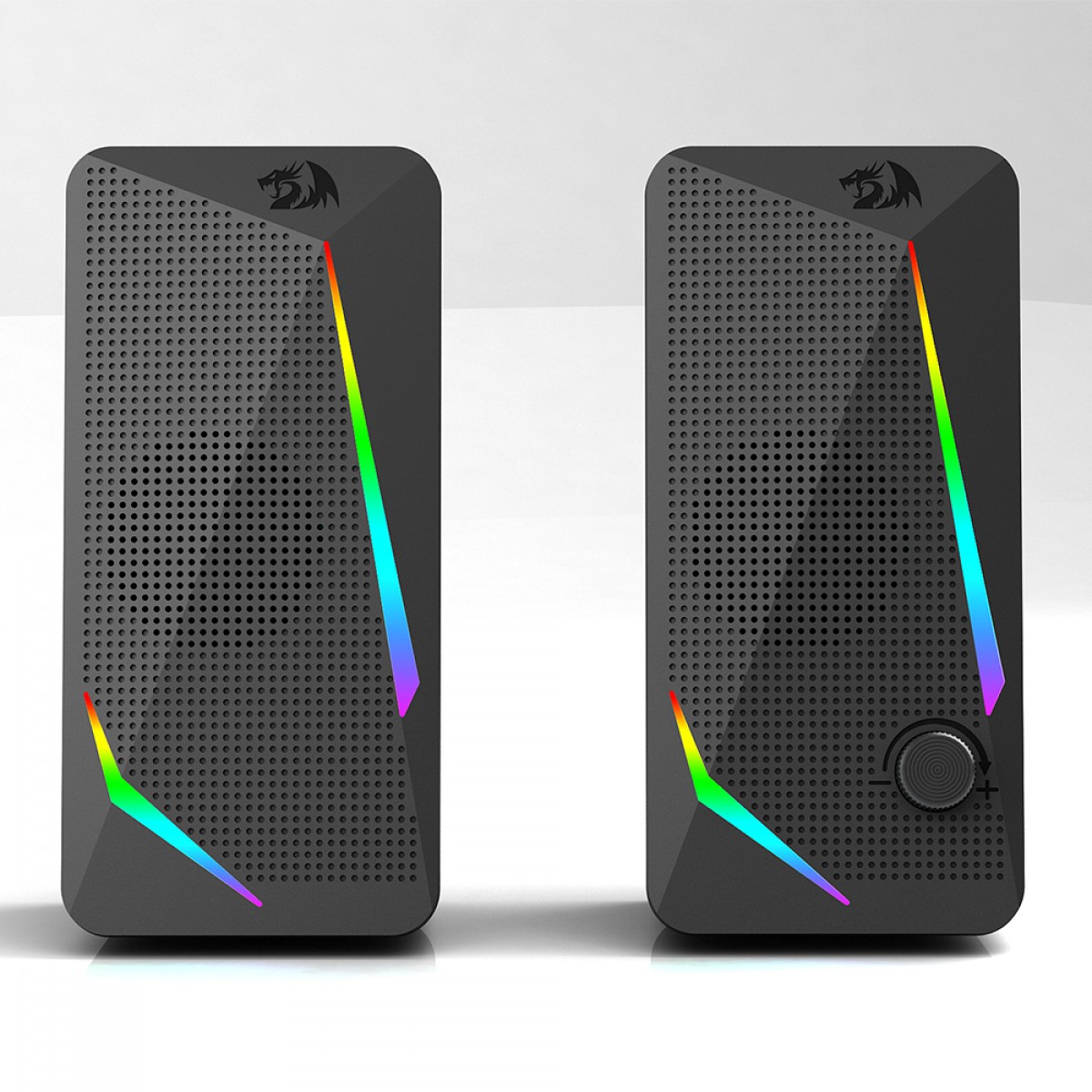 Caixa de Som Gamer Redragon Waltz, RGB, Stereo 2.0, 3.5mm, 2x5W, Preto, GS510