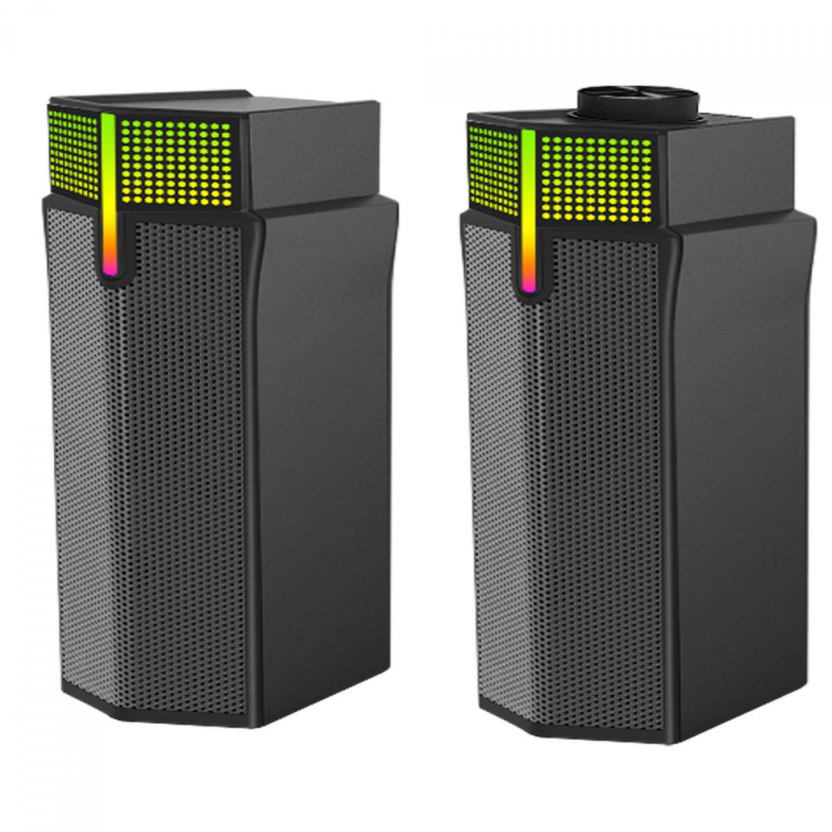 Caixa De Som Gamer Rise Mode Laser S2, Rainbow, Bluetooth/3.5mm, 2x5W, Preto, RM-SPL-02-ARGB