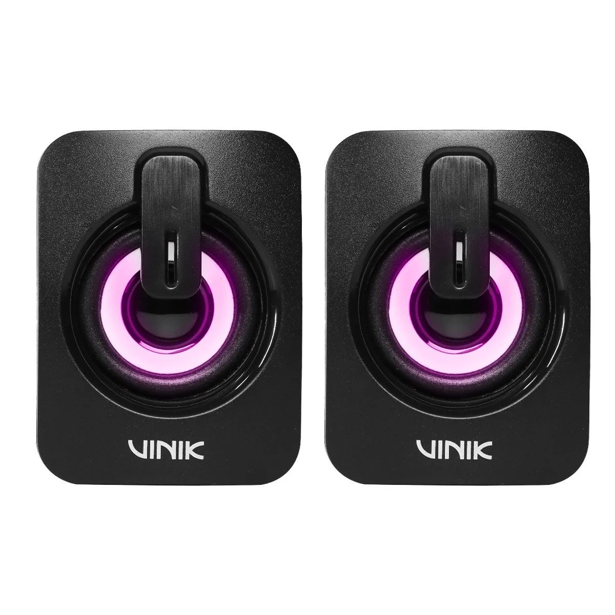 Caixa De Som Gamer Vinik Galaxy, LED Rainbow, USB, 6W, Preto, VSPKG6WGL