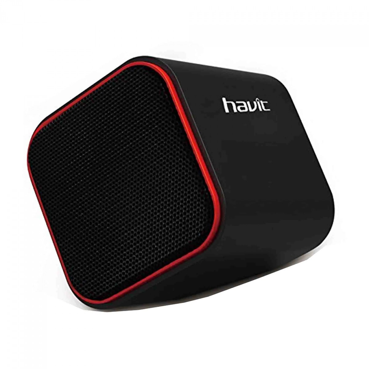 Caixa de Som Havit SK473, Stereo 2.0, P2, 3.5mm, Preto e Vermelho