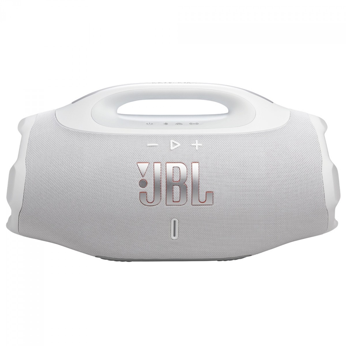 Caixa De Som JBL Boombox 4, Bluetooth, AI Sound Boost, Branca, JBLBOOMBOX4WHTBR