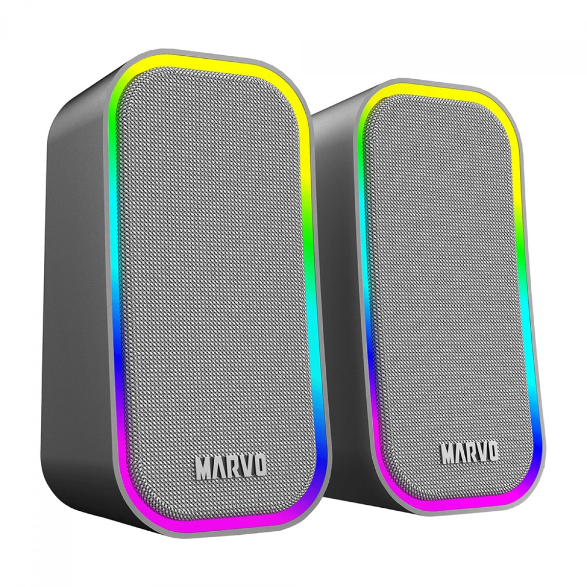 Caixa de Som Marvo SG-285 Havoc20 GY, RGB, Cinza