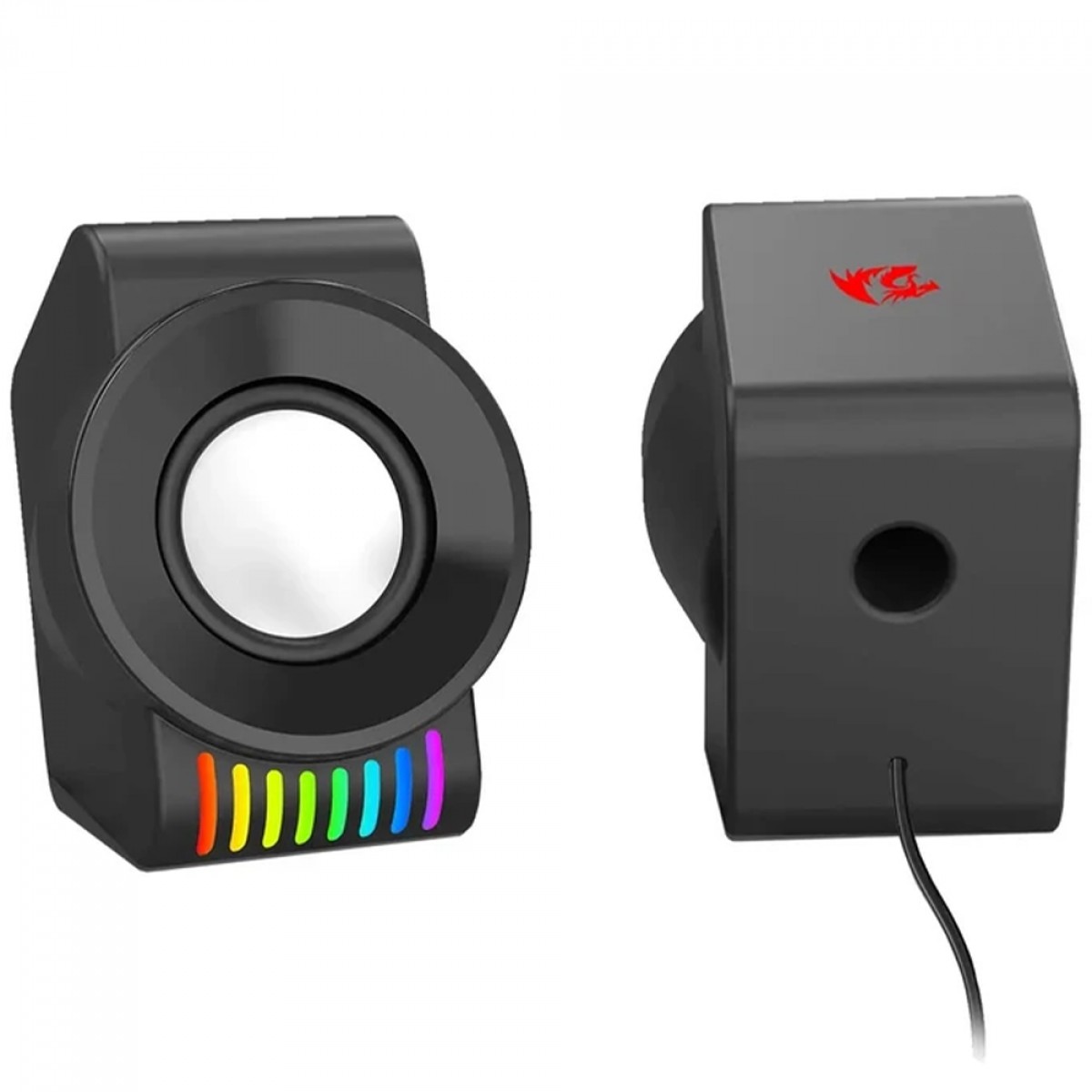 Caixa de Som Redragon Kage GS514, RGB, USB/3.5mm, Estéreo 2.0, Preto
