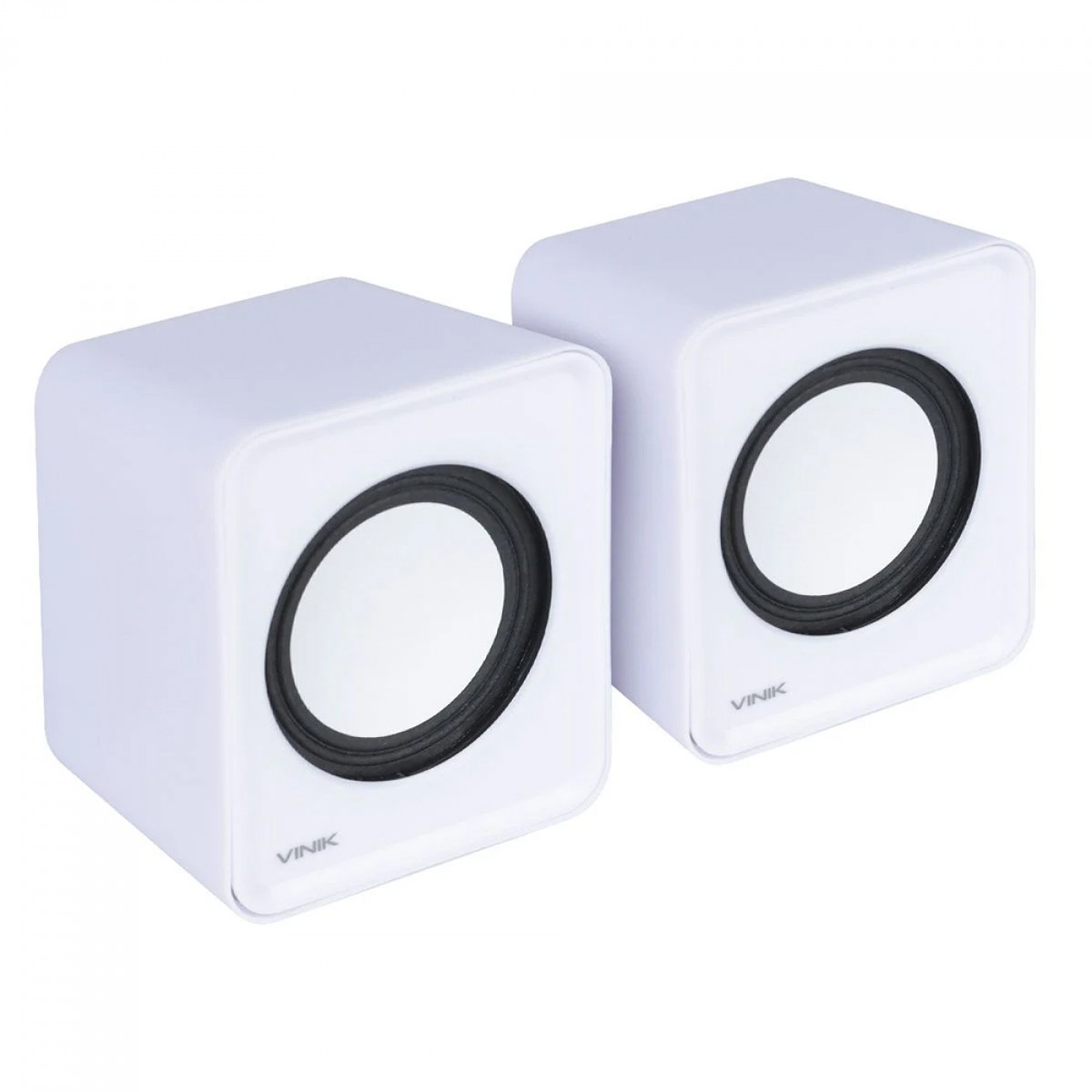 Caixa De Som Vinik, USB, 3.5mm, 2x1W, Branca, VS-01B