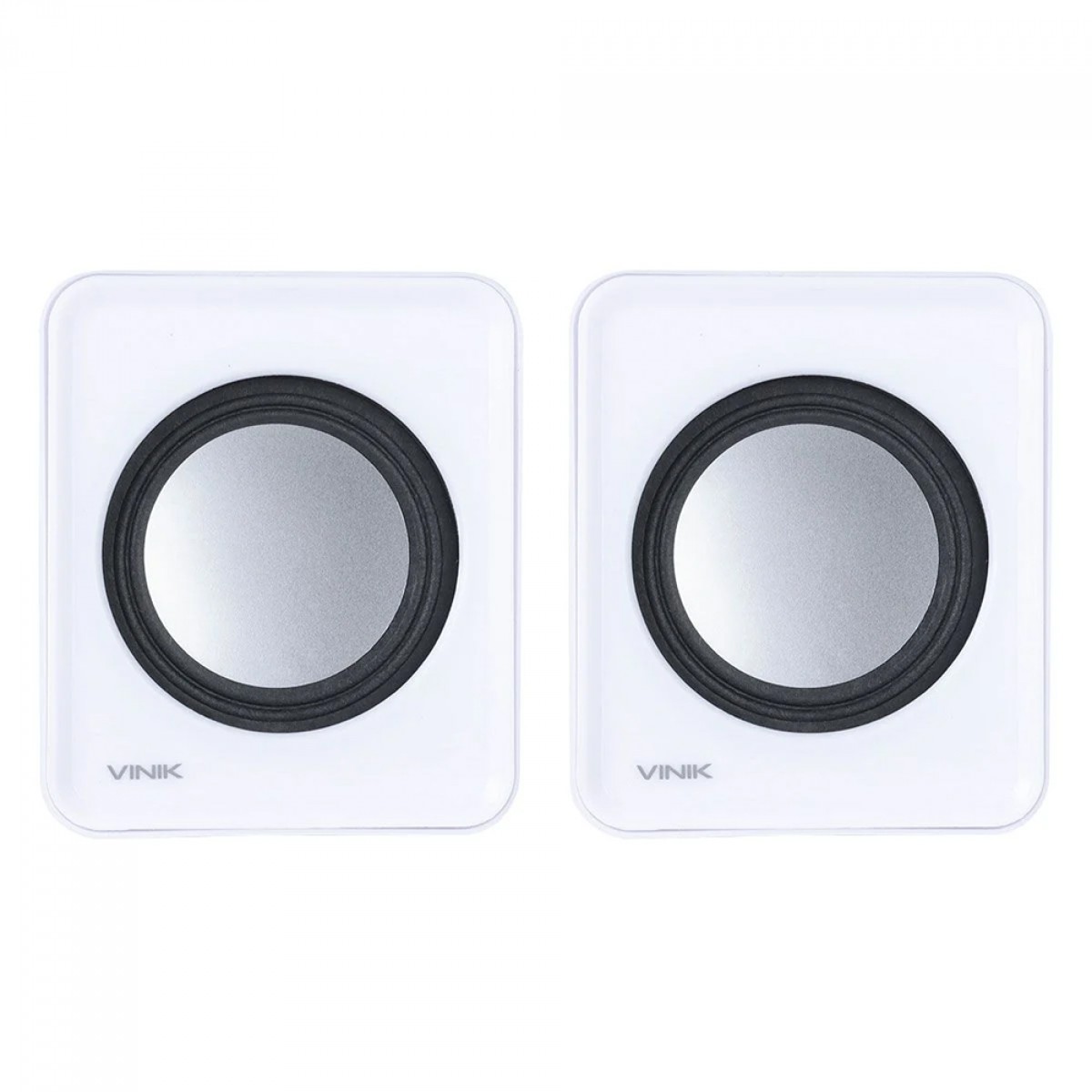 Caixa De Som Vinik, USB, 3.5mm, 2x1W, Branca, VS-01B