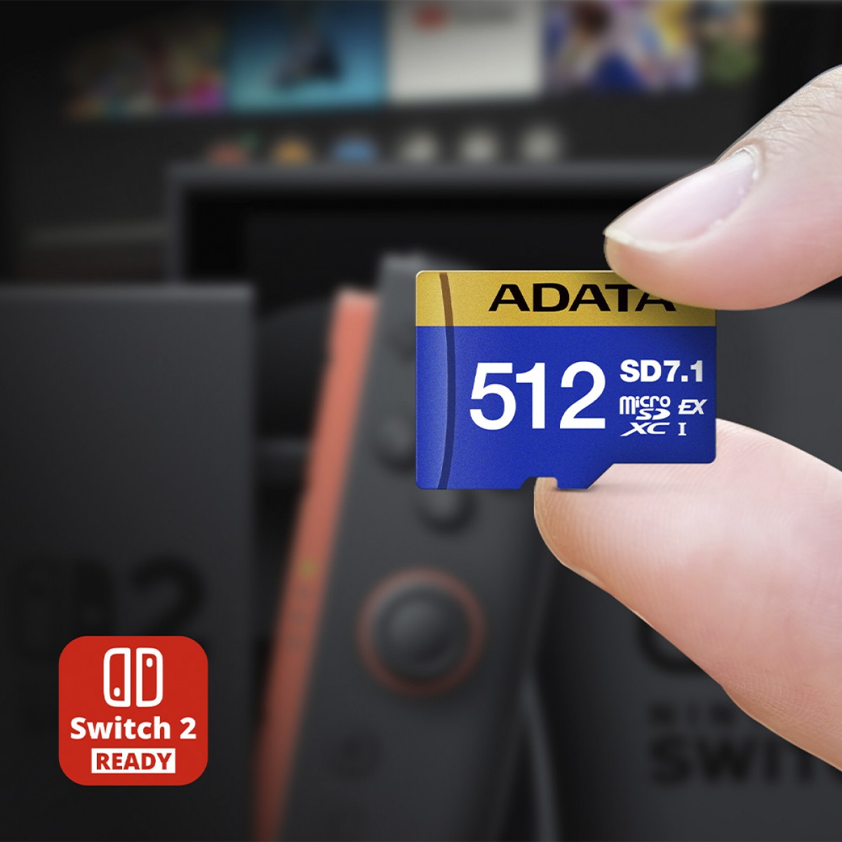 Cartão De Memória Express Adata Premier Extreme microSDXC SD7.1, 512GB, Classe 10, UD512GEX3L1-C
