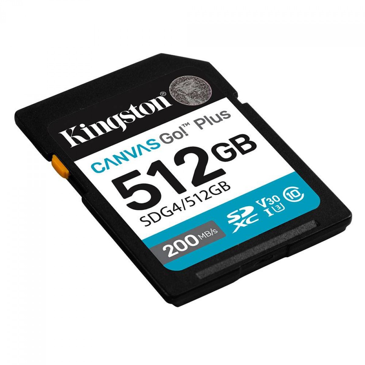 Cartão de Memória Kingston Canvas Go Plus, Gen4 512GB, SDG4/512GB