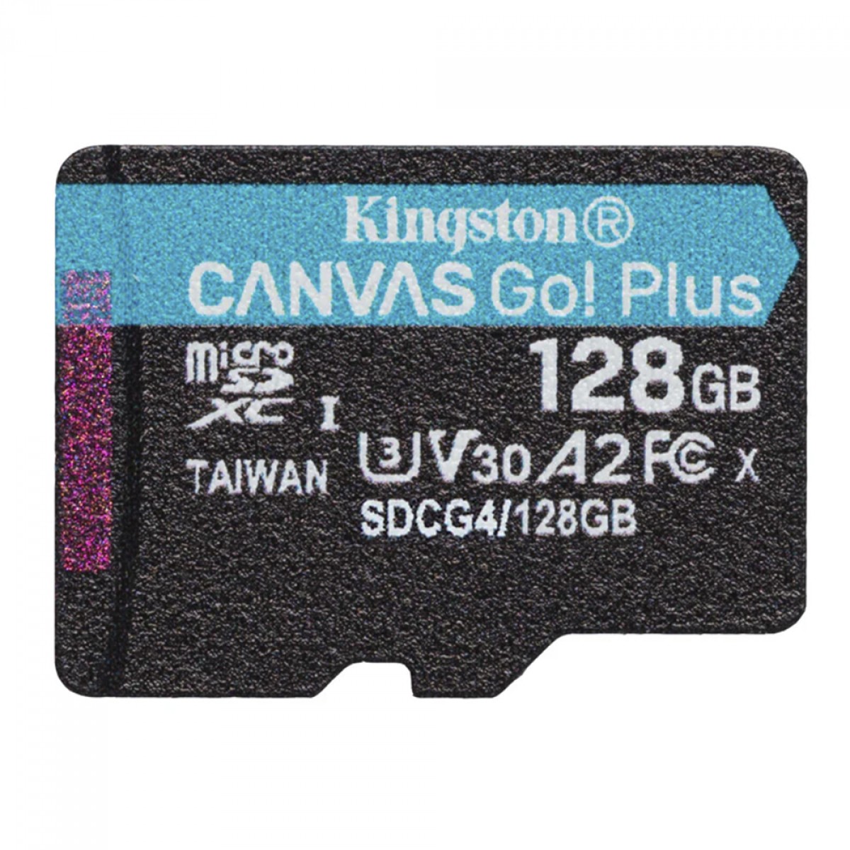 Cartão de Memória Kingston Canvas Go Plus, MicroSD 128GB, Classe 10, Com Adaptador, SDCG4/128GB
