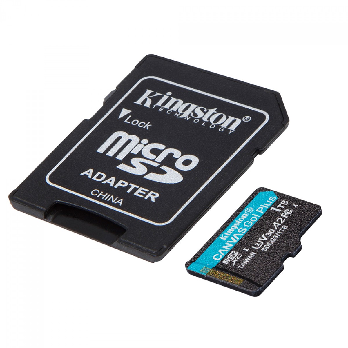 Cartão de Memória Kingston Canvas Go Plus, MicroSD 1TB, Com Adaptador, SDCG3/1TB