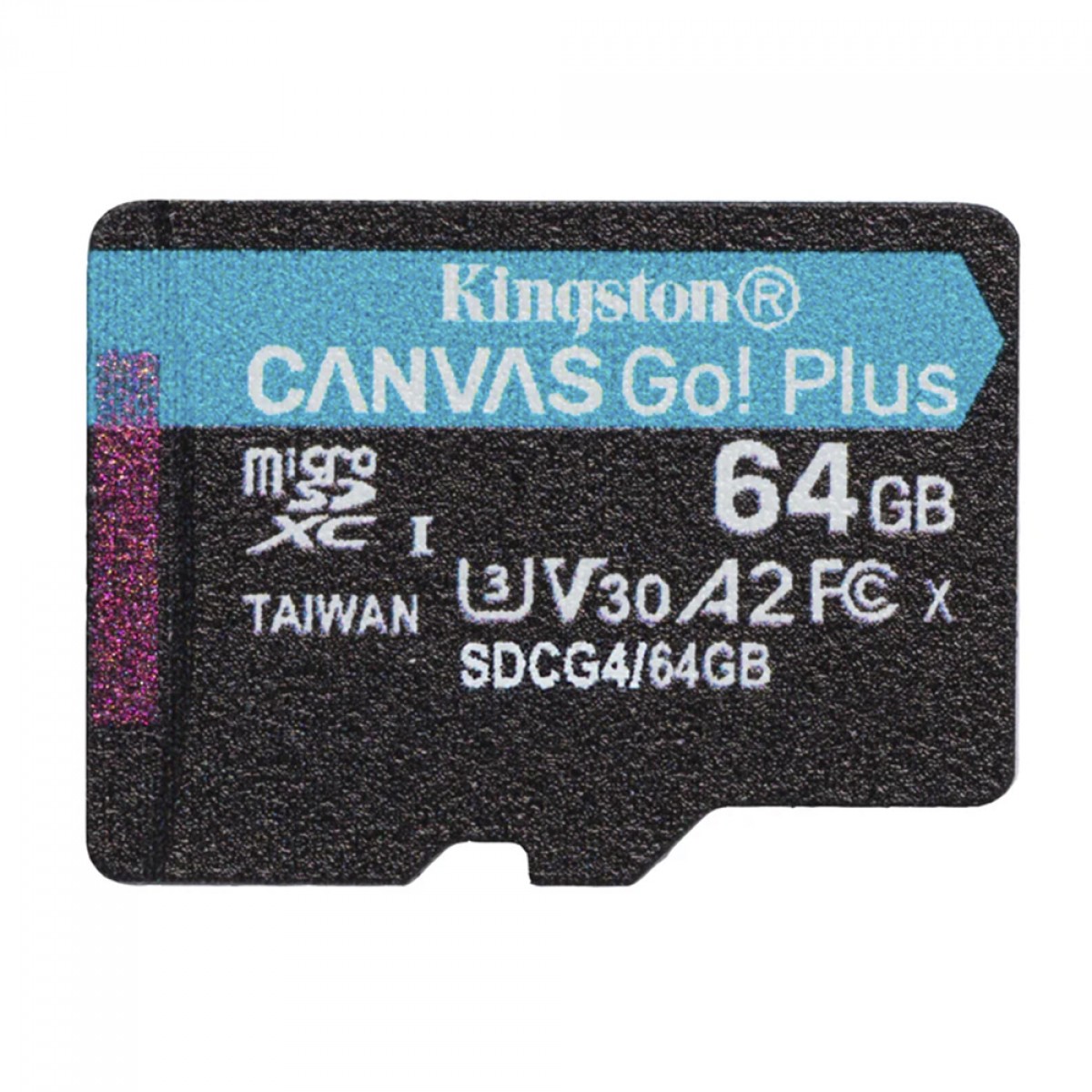 Cartão de Memória Kingston Canvas Go Plus, MicroSD 64GB, Classe 10, Com Adaptador, SDCG4/64GB