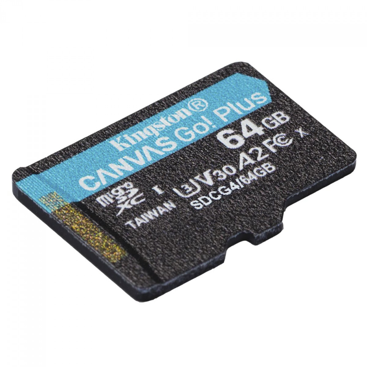 Cartão de Memória Kingston Canvas Go Plus, MicroSD 64GB, Classe 10, Com Adaptador, SDCG4/64GB
