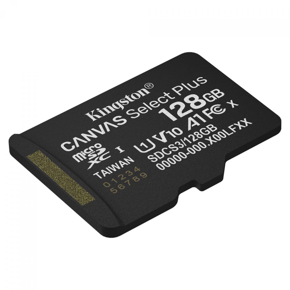 Cartão de Memória Kingston Canvas Select Plus Gen3, MicroSD 128GB, Classe 10, Com Adaptador, SDCS3/128GB