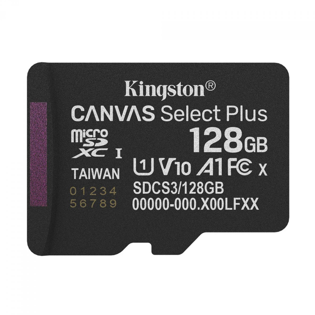 Cartão de Memória Kingston Canvas Select Plus Gen3, MicroSD 128GB, Classe 10, Com Adaptador, SDCS3/128GB