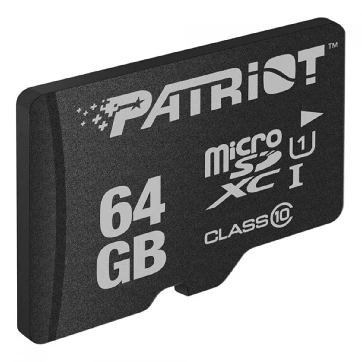 Cartão De Memória Patriot LX Series MicroSDXC, 64GB, UHS-1, Classe 10, Com Adaptador, PSF64GMCSDXC10