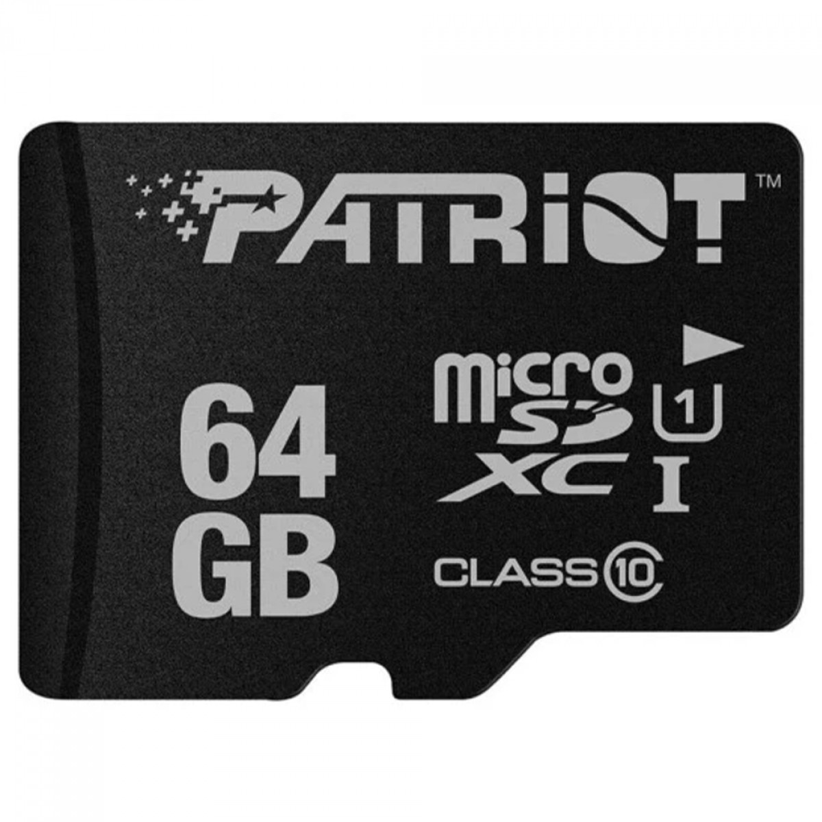Cartão De Memória Patriot LX Series MicroSDXC, 64GB, UHS-1, Classe 10, Com Adaptador, PSF64GMCSDXC10