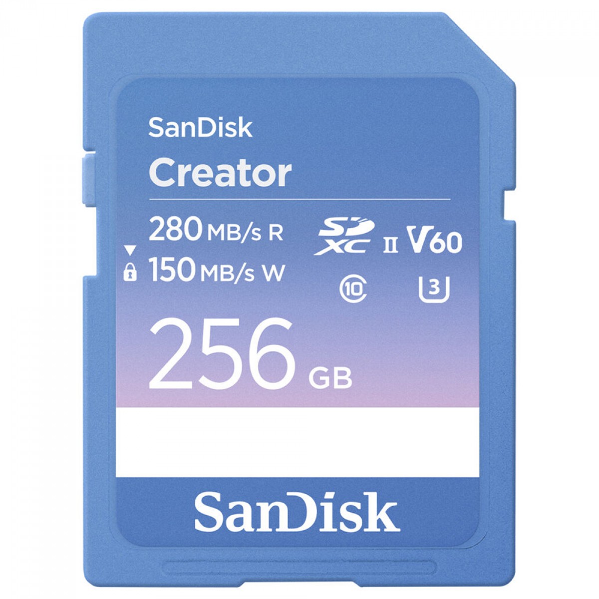 Cartão De Memória SanDisk Creator SD UHS-II, 256GB, SDXC, 280MBs, SDSDXEP-256G-GNCIS