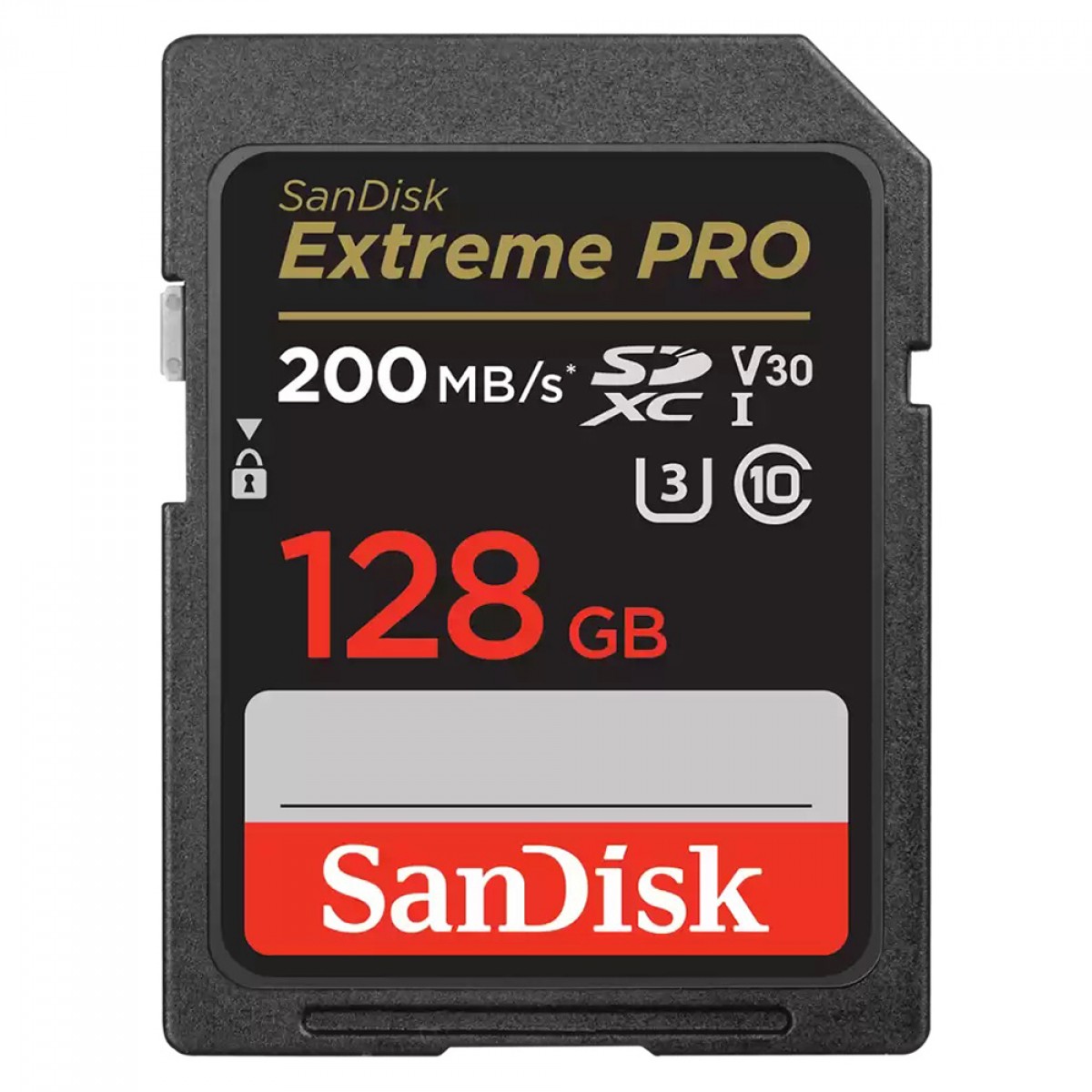 Cartão de Memória SanDisk Extreme PRO, SDXC, 128GB, 200MBs, Class 10, 4K UHD, U3, V30, SDSDXXD-128G-GN4IN