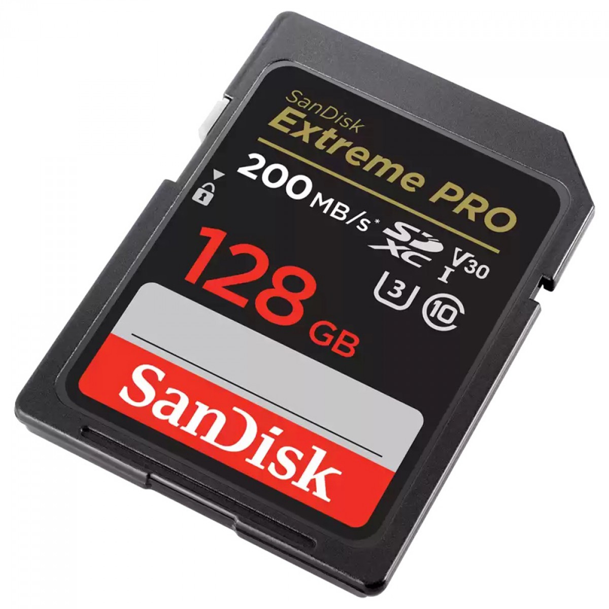 Cartão de Memória SanDisk Extreme PRO, SDXC, 128GB, 200MBs, Class 10, 4K UHD, U3, V30, SDSDXXD-128G-GN4IN