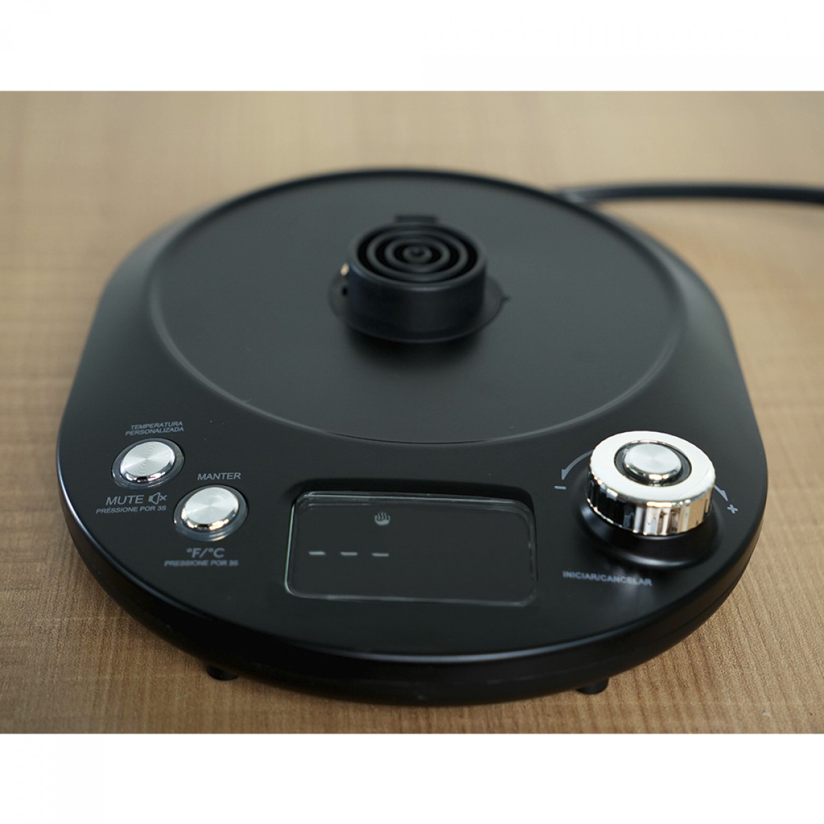 Chaleira Elétrica Pro Home Classic, Com Tela LCD e Controle de Temperatura, 1L, 1200W, 110V, Preta, PH-EK-CL1L1200WBN