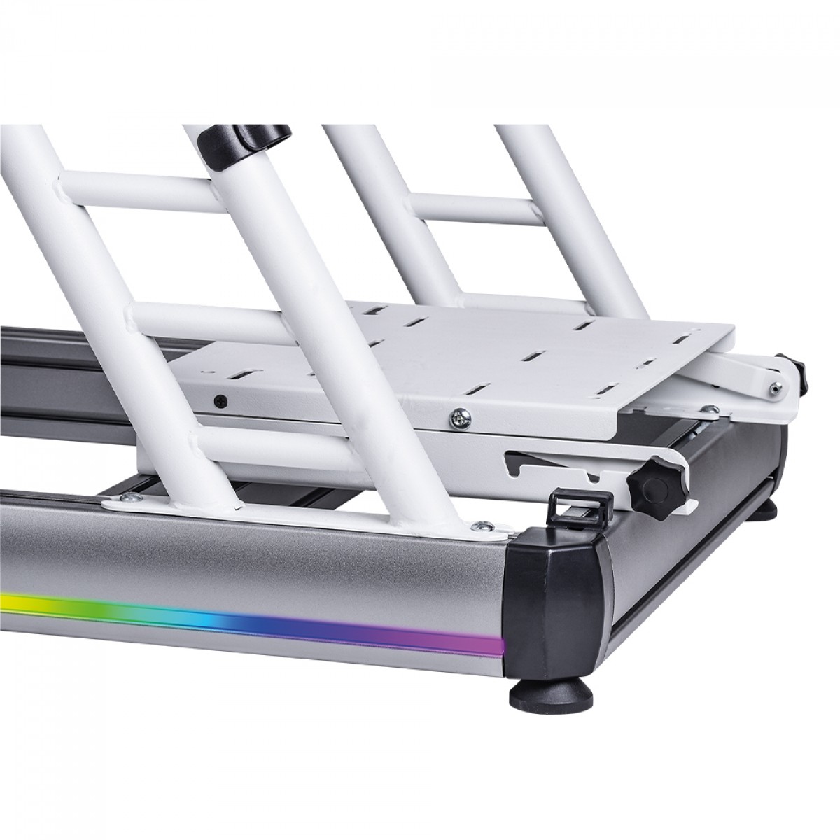 Cockpit Para Simulador Thermaltake GR500 Racing Simulator, RGB, Com Cadeira, Suporte de Pedais/Volante/Câmbio, Branco, GSC-R50-CPASWH-01