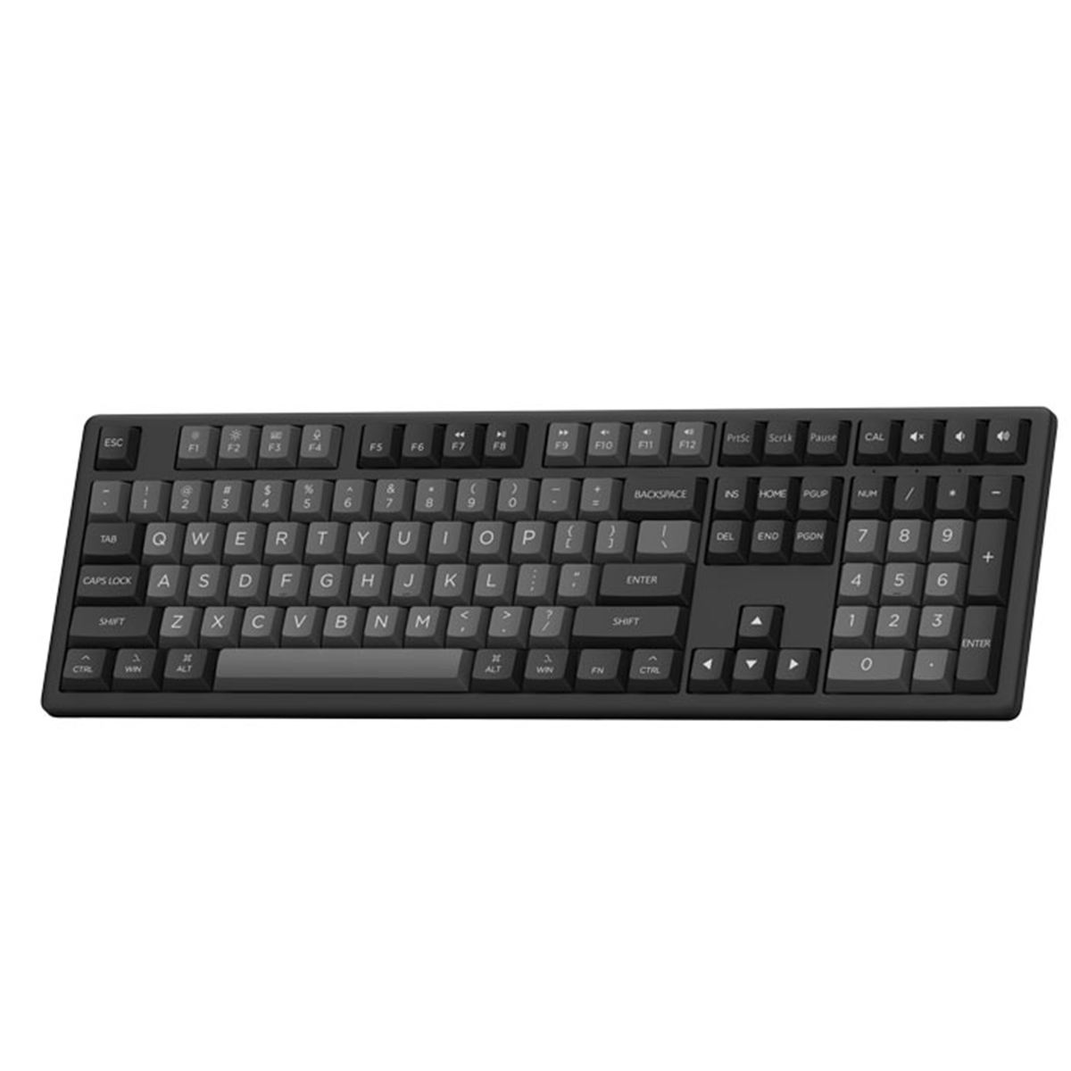 Combo Akko Mouse e Teclado Sem Fio MX108, 2,4 GHz e Bluetooth, Preto e Ciano