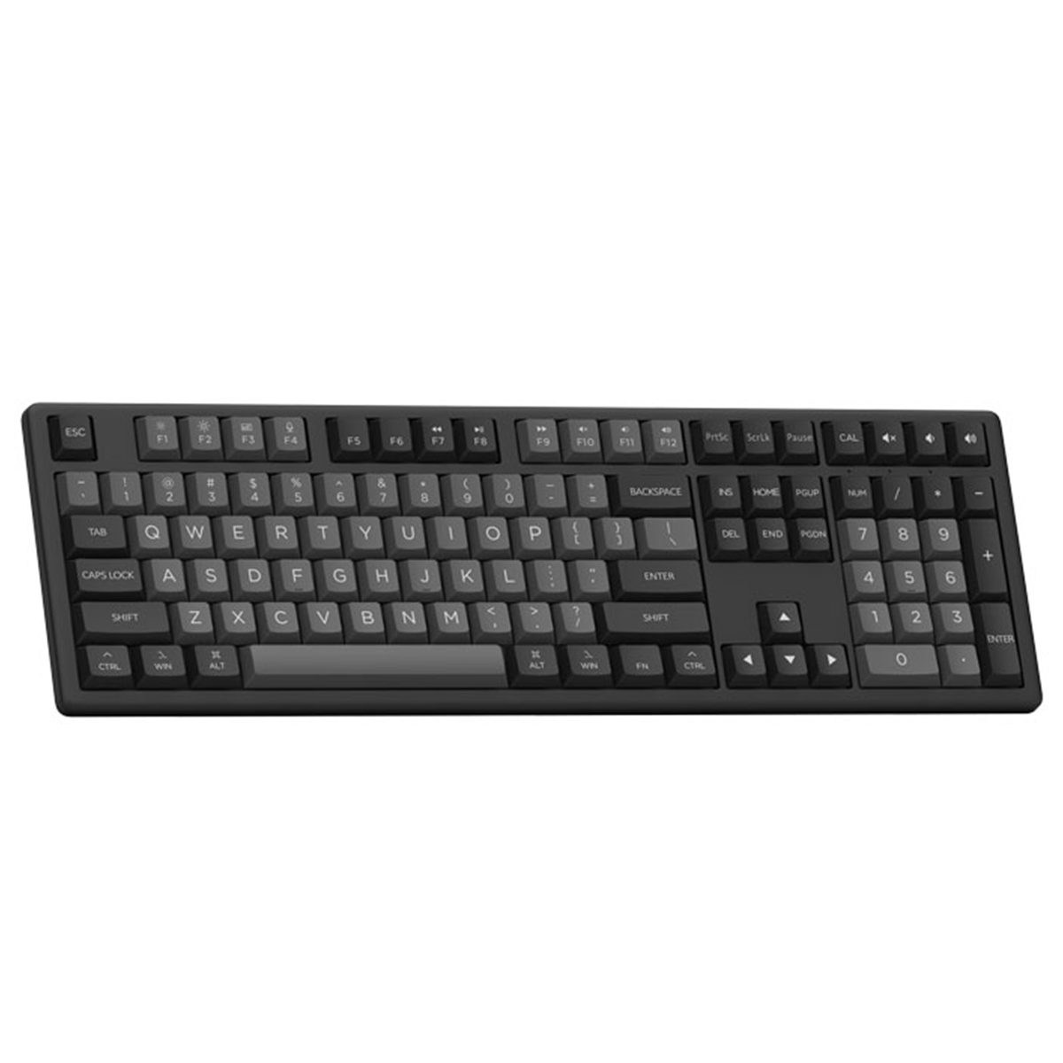 Combo Akko Mouse e Teclado Sem Fio MX108, 2,4 GHz e Bluetooth, Preto e Ciano