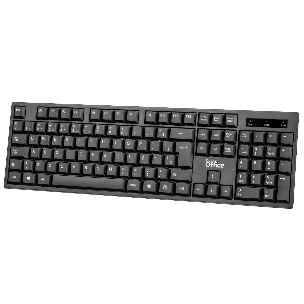 Combo Dr. Office, Mouse e Teclado, Sem Fio, Black, SDR-0303-B