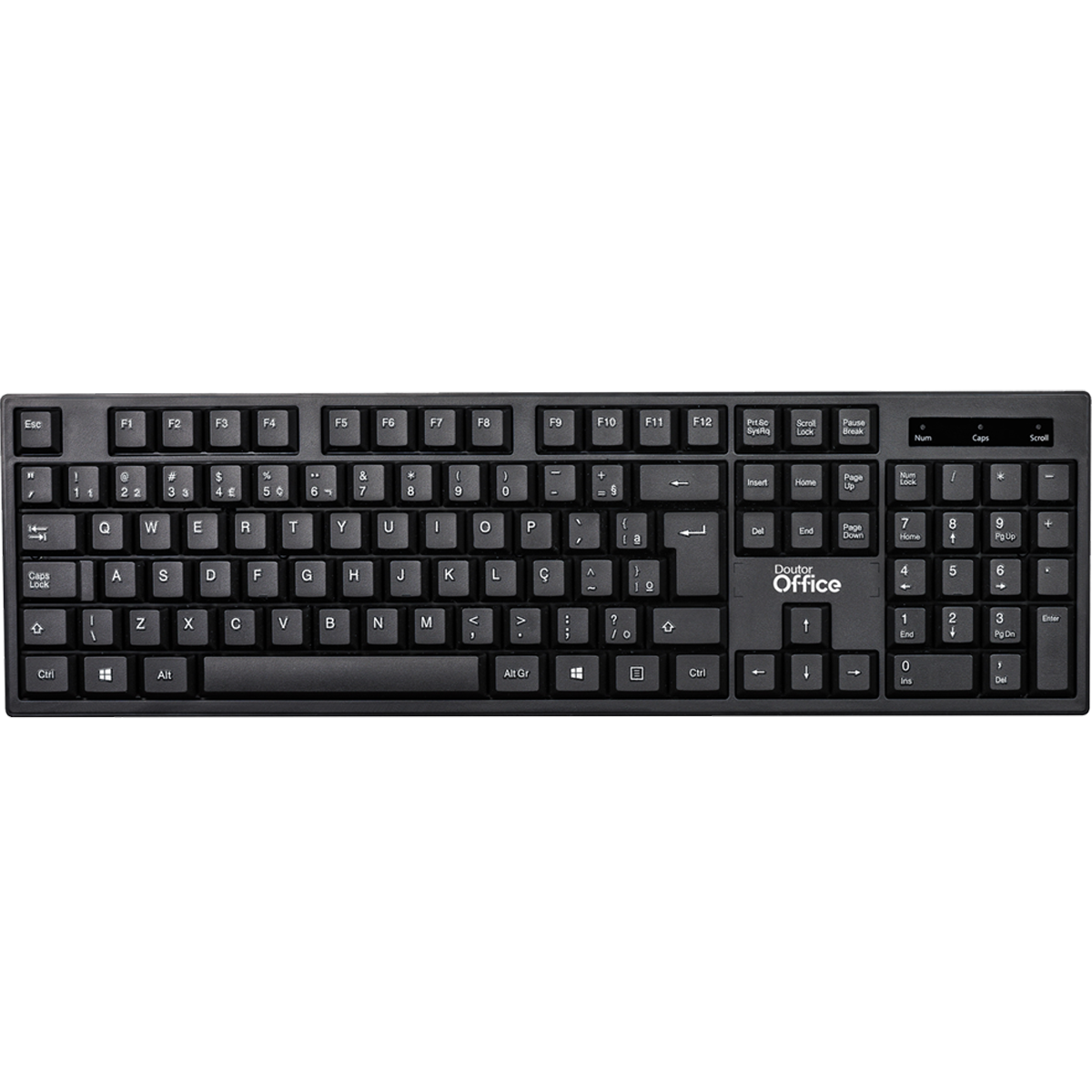 Combo Dr. Office, Mouse e Teclado, Sem Fio, Black, SDR-0303-B