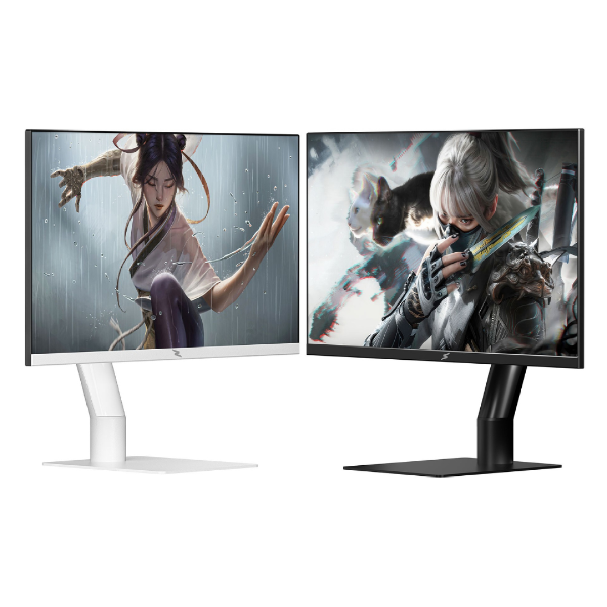 Combo DUO, 2x Monitor Gamer SuperFrame Orbit Plus V2, 27 Pol, Quad HD, 275Hz, IPS, 0.5ms, 99% sRGB, FreeSync/G-Sync, HDMI/DP preto + branco