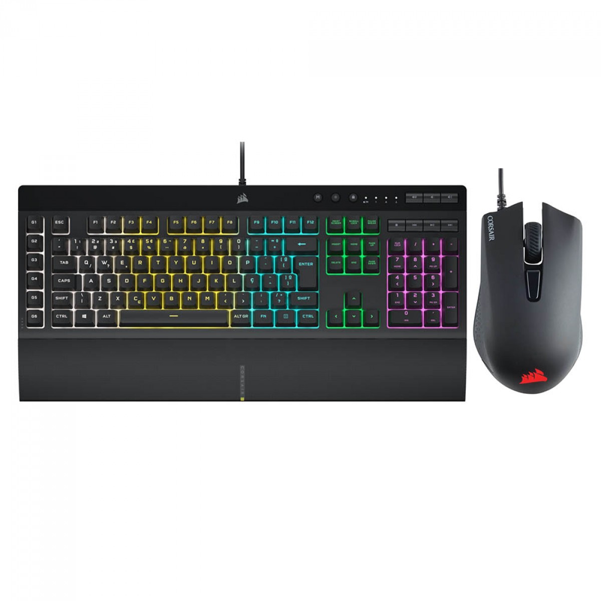 KIT CORSAIR K55 RGB PRO - HARPOON RGB PRO ( CH-9226865-SP ), TECLADO -  MOUSE