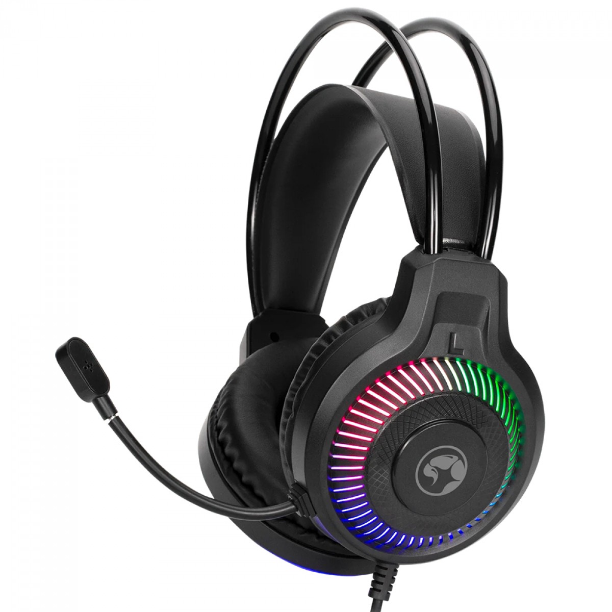 Combo Gamer Marvo CM416 4 em 1, Headset, Teclado, Mouse e Mousepad, RGB, Preto, CM416 EN  