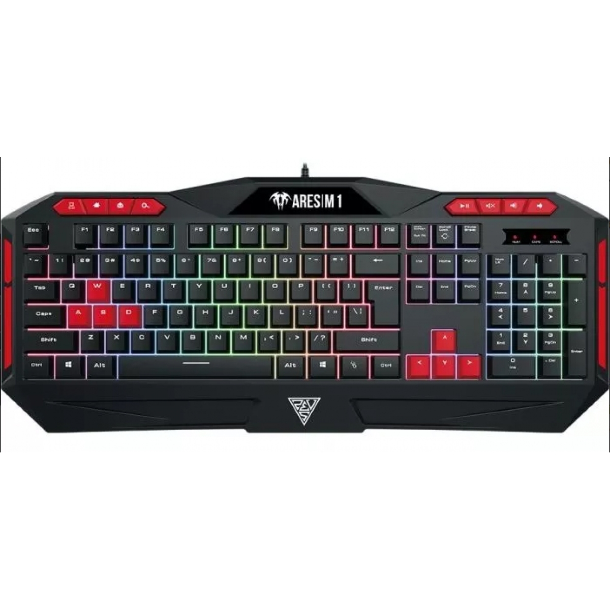 Combo Gamer Teclado e Mouse Gamdias Ares M1 3200DPI
